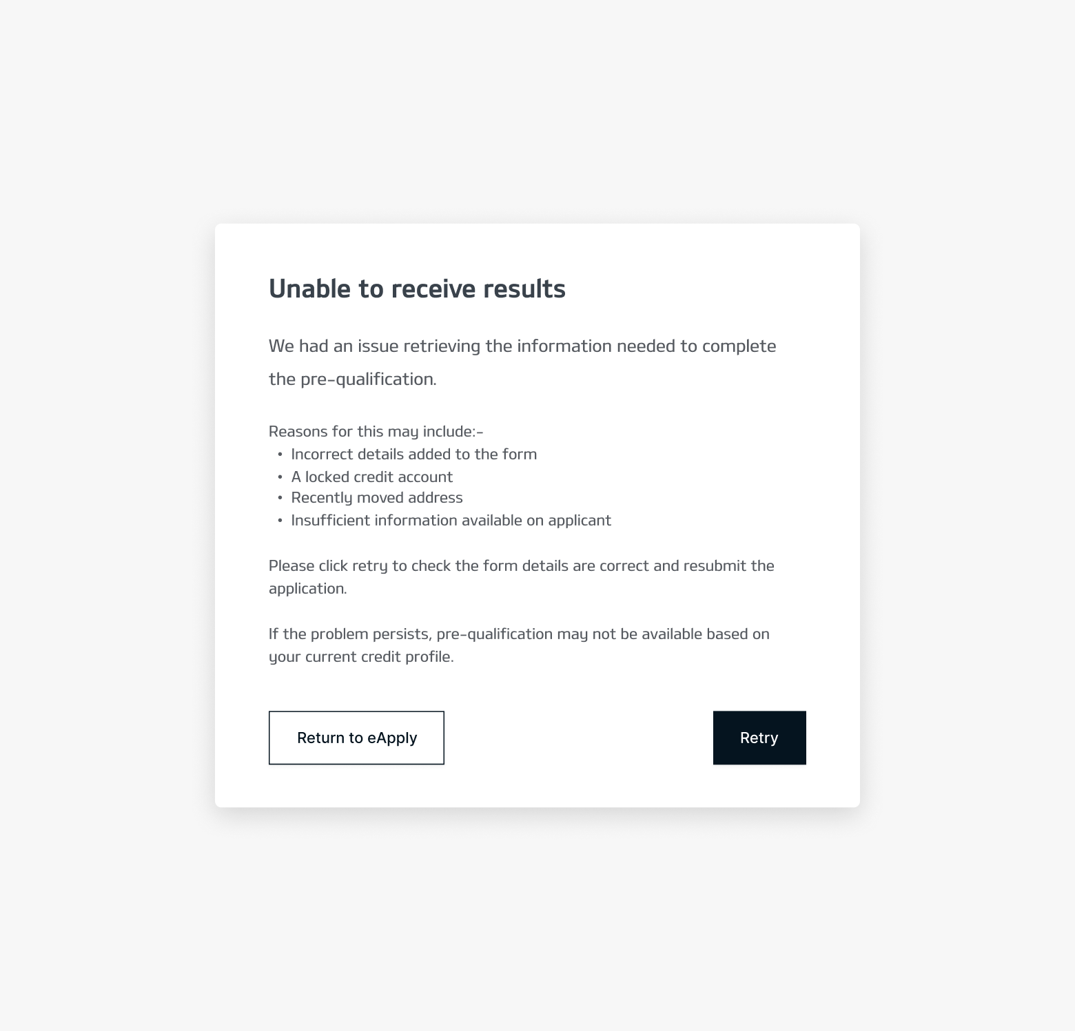 Iteration of insufficient trace messaging: clearer copy and stronger friction before continuing.